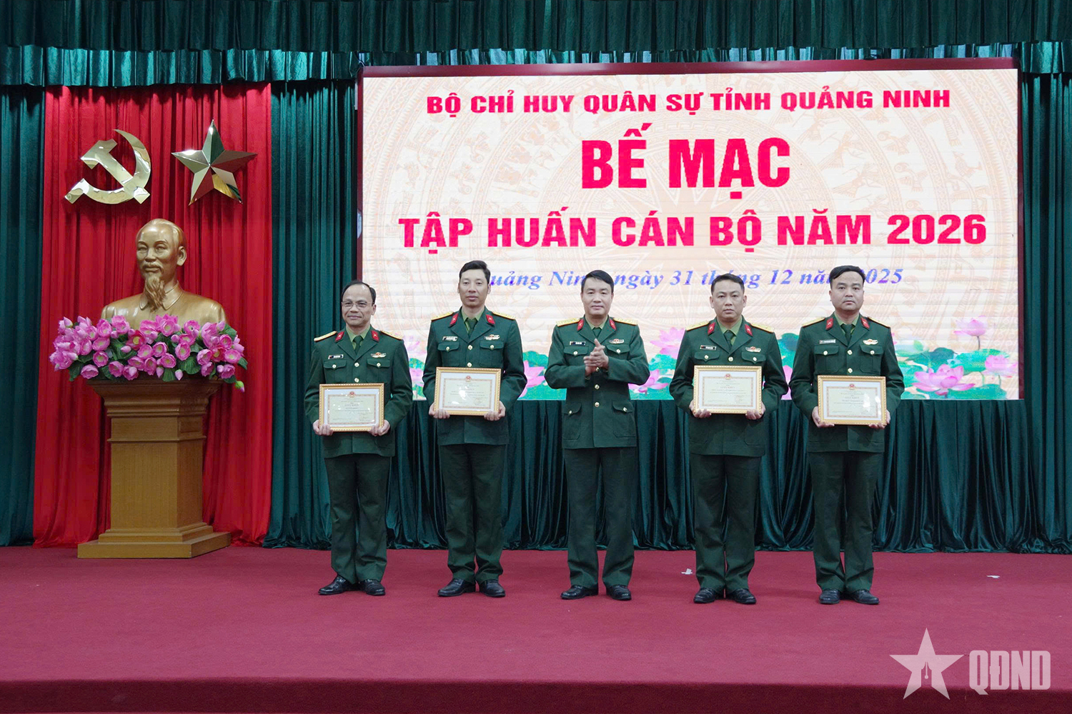 Bộ CHQS tỉnh Quảng Ninh: Bế mạc tập huấn cán bộ năm 2026